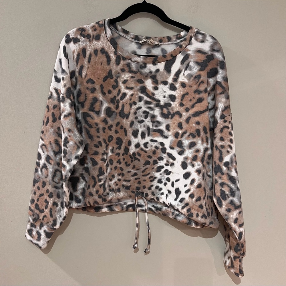 Express Leopard Print Sweater - image 2
